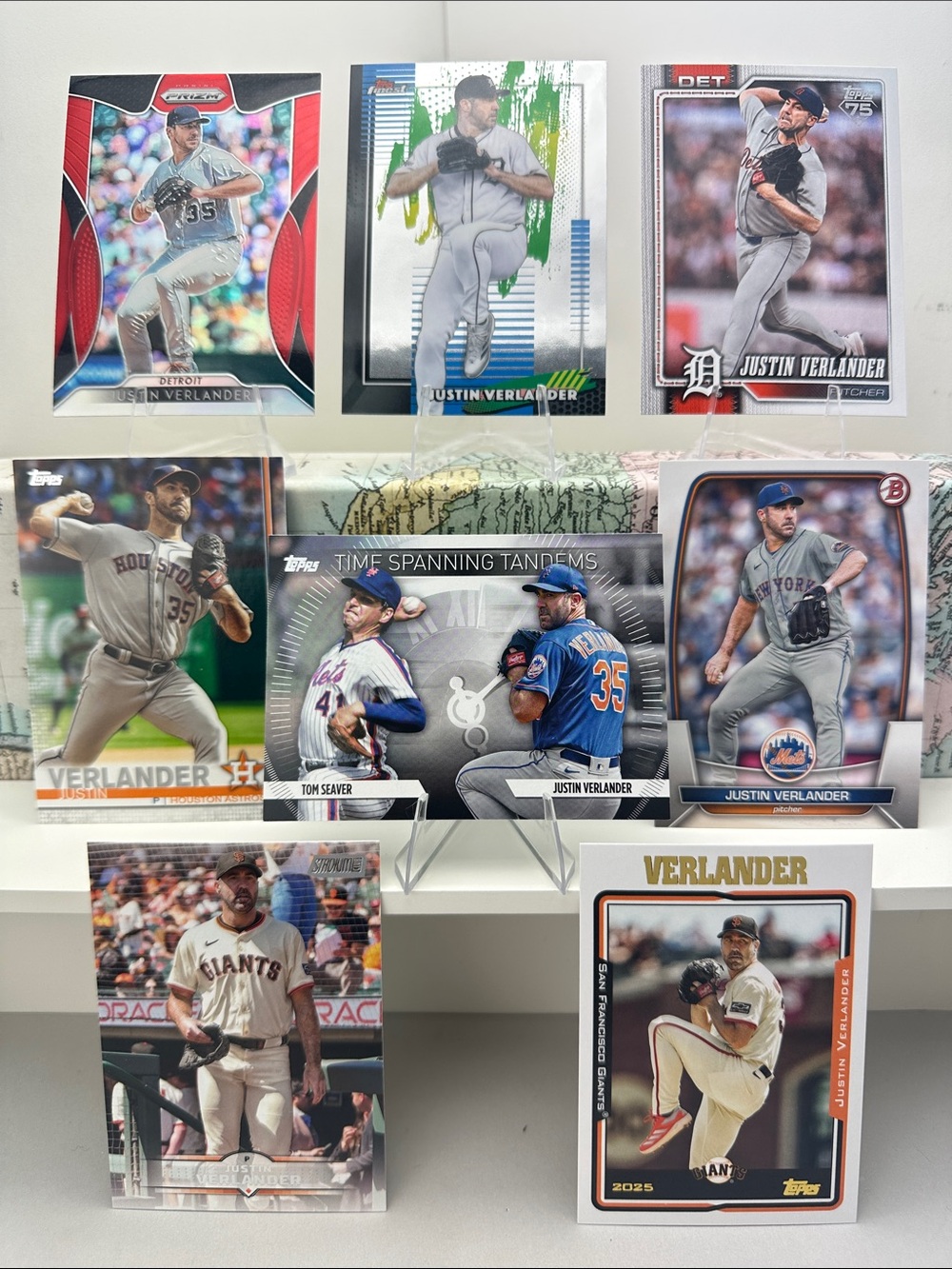 Justin Verlander lot of 8 (Tigers, Astros, Mets, Giants)